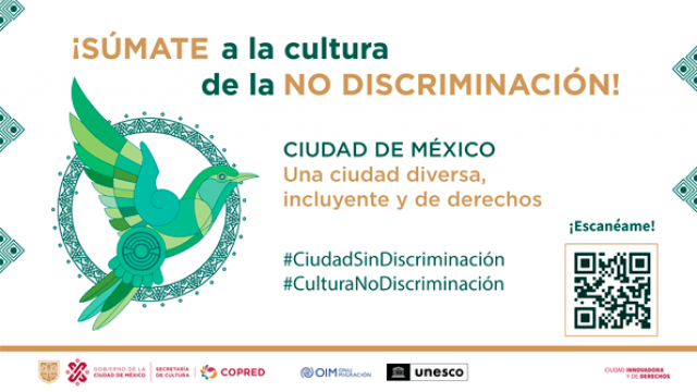 Octubre, mes de la Cultura por la No Discriminación